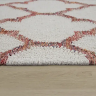 Produktbild von TT Home Wohnzimmer Teppich Handgewebt Orientalisches Design Mit Fransen, Mehrfarbig Größe 60x110 cm