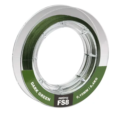Produktbild von Spro Freestyle Fs8 Braid Dark Green - 125m geflochtene Schnur, Durchmesser:0.18mm, Tragkraft:16.5KG