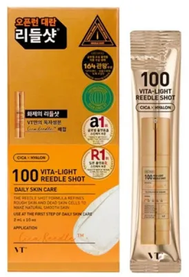 Produktbild von VT Cosmetics Vita-Light Reedle Shot 100 Essence, 2 ml x 10 Stü ck