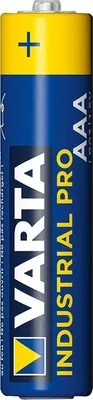 A single AAA battery from VARTA.