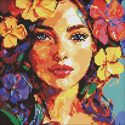 Image de Mosaïque en diamant - Rêve tropical 30 x 30 cm - Ideyka