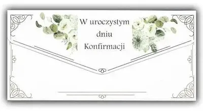 Zdjęcie produktu dla Karnet-koperta Konfirmacja - Trend