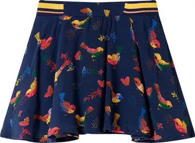 Produktbild von Kinderrock Marineblau Größe 116 mit Vogelaufdruck