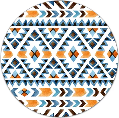 Produktbild von Glas-Herdabdeckplatte Glaskeramikkochfeld-Abdeckung Schneideplatten - 40 cm - Boho ethnisch