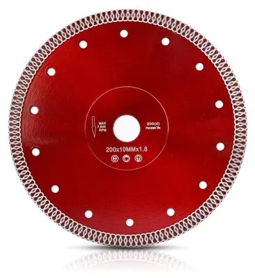 Produktbild von Diamant-Trennscheibe 200 x 22,23 x 10 mm für Fliesen, Feinsteinzeug, Marmor, Keramik, Naturstein, Nassschneiden