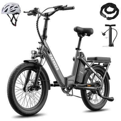Produktbild von E-Bike Faltrad mit 36 V 25 Ah Akku bis zu 120 km Pedelec Aluminiumlegierung 20 Zoll Klapprad 250 W, Schwarz