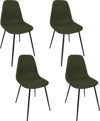 Image de Chaise Atome Kaki - Lot De 4