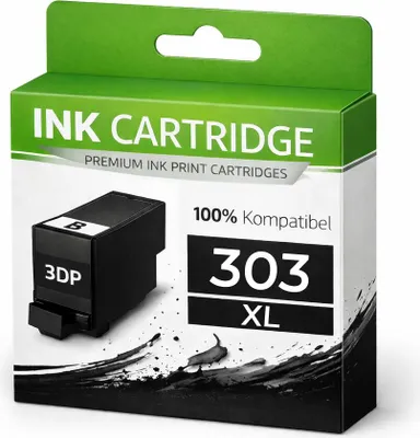 Produktbild von 2 x XL Tintenpatrone 303XLK T6N04AE für HP Schwarz Tonerkartusche wie Original Tango X Envy Photo 6220 6222 6230 6232 6234 6252 6255 6258 7120 7130 7132