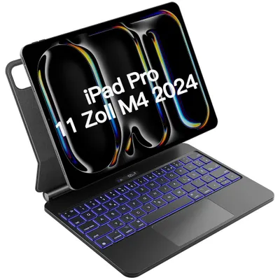 Produktbild von inateck Keyboard iPad 11" gray iPad Pro 7th [2024] Gen. Com.