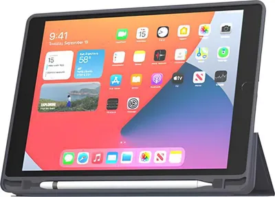 Immagine prodotto di MW, custodia per iPad Pro 13" serie M4 SlimSkin con supporto per Apple Pencil, blu navy