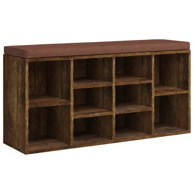 Obrázok produktu pre vidaXL Lavica na topánky z dymového duba 103x30x48 cm odvodený výrobok z dreva