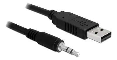 Obrázok produktu pre DeLOCK USB 2.0/3.5 mm 1.8m, 3.5mm, Samec, USB, Samec, 1,8 m, Čierna