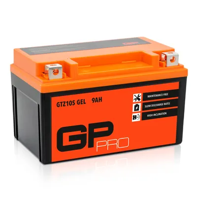 Produktbild von GP-PRO Gel-Batterie GTZ10S 12 V 9 Ah wartungsfrei kompatibel mit SYM VS 125