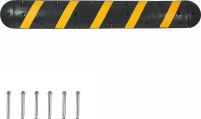 Zdjęcie produktu dla SucceBuy 183 cm mostek kablowy, 2-kanałowy, gumowe zabezpieczenie przed najechaniem, nośność 9979 kg, osłona podłogowa, rampa zabezpieczająca przed potknięciem z kołkami rozporowymi, odpowiedni do podjazdów asfaltowych, betonowych i żwirowych, 1 szt