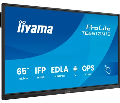 Image de IIYAMA 163.9cm(65") TE6512MIS-B4AG 16:9 Touch HDMI+DP+USB-C (Speditionsversand)