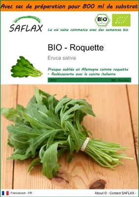 Image de SAFLAX Garden in the bag -- Roquette - 3000 graines - Eruca
