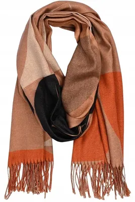 Produktbild von Agrafka Warmer Geometrischer Schal Mit Glitzerfaden