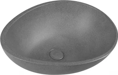 Produktbild von Sapho PUNC Betonwaschbecken mit Auslauf, 53x39cm, schwarzer Granit