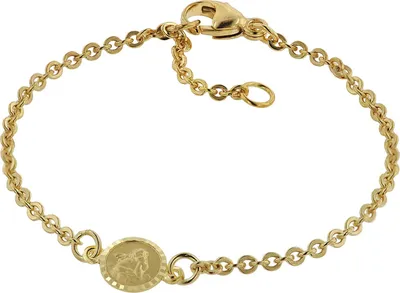 trendor 75090 Armband für Babys 333 Gold/8 Kt mit Engel-Plakette 14 cm 1