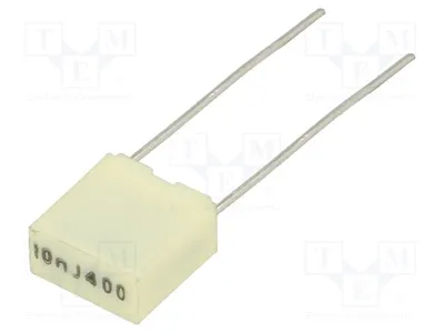 Produktbild von 10x Kondensator: Polyester 200VAC Rastermaß: 5mm 400VDC 10nF 5% R82MC2100CK50J Po