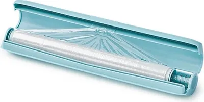 Produktbild von Betty Bossi Folienschneider Frischhaltefolie Universell Kunststoff Edelstahl Blau Folienabroller