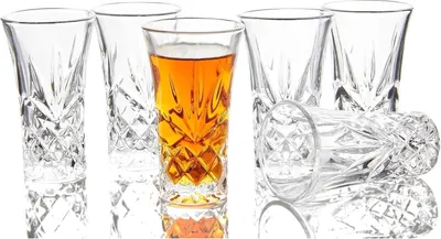 Zdjęcie produktu dla Kieliszki do tequili z ciężkim dnem 58 ml (6 sztuk) do whisky, wódki, likieru
