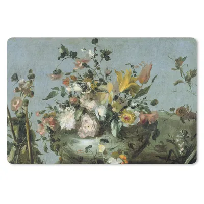 Produktbild von MuchoWow® Mauspad Mousepad Blumen - Alte Meister - Ölfarbe 27x18 cm - Mousepads - Maus Mat - Pad - Mausunterlage - Büroartikel - Desk Matten