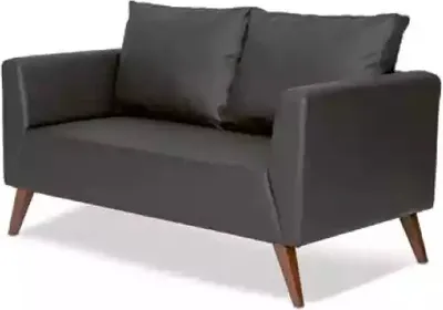 Immagine prodotto di Elegante divano nero moderno a due posti per ufficio