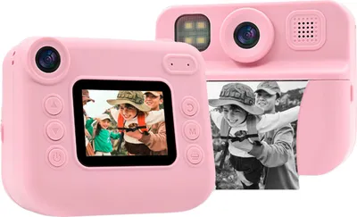 Obrázok produktu pre Okamžitá kamera pre deti, 1080P, digitálne video, pre deti od 3 rokov, 2,0-palcový displej, pre batoľatá, na cesty, pre chlapcov a dievčatá, s papierom, ružová