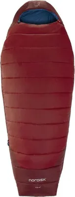 Produktbild von Nordisk Puk +4ºc Schlafsack Rot Regular / Left Zipper Rot Regular