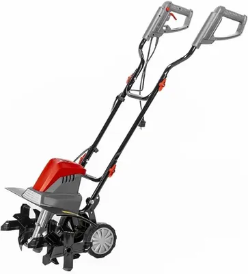 Imagen del producto de Motocultivador eléctrico Garden Stark de 1500W con ruedas de transporte, anchura de trabajo de 45 cm, peso de 13 kg, material: plástico y metal, fresadora de jardín, mango contorneado y ergonómico