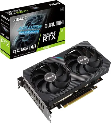 Produktbild von ASUS Dual GeForce RTX 3060 Ti V2 MINI OC Edition NVIDIA 8 GB GDDR6