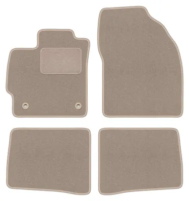 Zdjęcie produktu dla Dywaniki samochodowe welurowe LUX do: Toyota Prius III XW30 (2011-2015, hatchback) beżowe, z mocowaniami