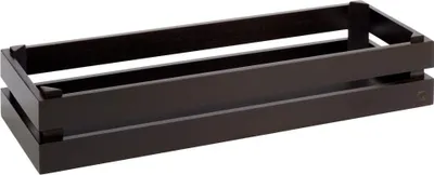 Produktbild von APS Superbox Holzbox, GN 2/4, schwarz, Höhe: 105 mm, Länge: 555 mm