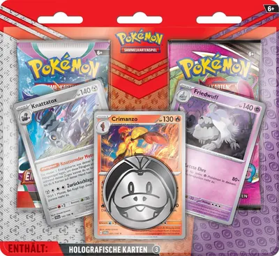 Produktbild von Pokémon Karmesin & Pupur - Enhanced 2-Pack Blister - deutsch