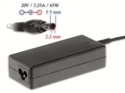 Produktbild von Akyga AK-ND-17 Netzteil & Spannungsumwandler Indoor 65 W Schwarz