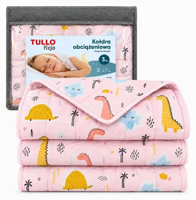 Image de Couverture lestée sensorielle, 3 kg, rose / Tullo