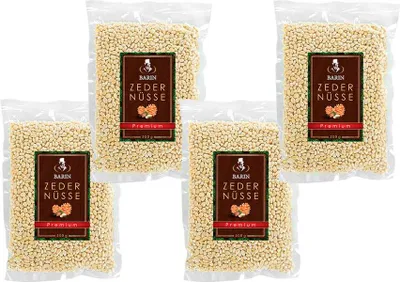 Produktbild von BARIN sibirisches Set: 4-er Zedernüsse Premium 4x500g, Nuss, Snack, Zedernkerne, Pinienkerne