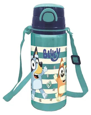 Image de Gourde Bluey en aluminium 730 ml avec paille & sangle de transport