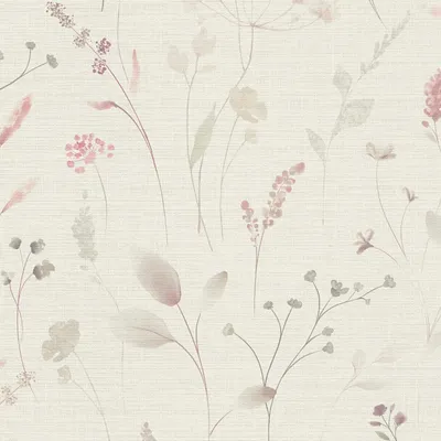 Produktbild von Profhome 791703-GU Landhaus Tapete Floral creme-weiß rosa beige-grau 5,33 m2