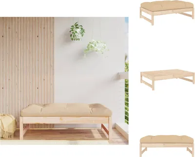 Produktbild von vidaXL Gartenhocker 120x80 cm Massivholz Kiefer -  Gartensofaelemente