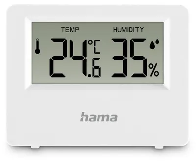 Obrázek produktu pro Hama 00222222, Elektronický teploměr, Vnitřní, °C, -20 - 50 °C, Digitální, Bílá