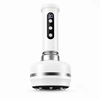 Produktbild von Intelligentes Vakuum-Schröpfmassagegerät, elektrischer Bianstein-Massager, 3-in-1 mit Schröpfen, Gua Sha und Wärme, 30 Saugstufen, LCD, Tiefenmassage