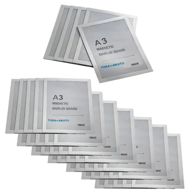 Productafbeelding van TUKA-i-AKUT, 40 stuks. Zelfklevende informatieframe A3 met magnetische sluiting en insteekhoes
