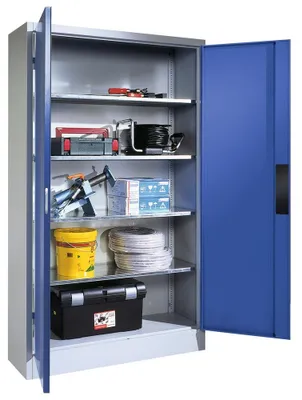 Produktbild von CP Stahlschrank 8931-052 S10279 lichtgrau 4 Fachböden 120,0 x 50,0 x 195,0 cm, aufgebaut, 1 St.