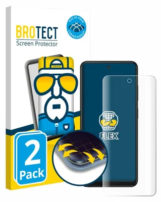 Produktbild von 2x BROTECT Fullscreen Schutzfolie für Xplora HMD Fusion X1 Displayschutz Folie Fullcover Klar Transparent