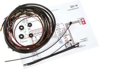 Immagine prodotto di Kit cablaggio S51 N, 6V Accensione con schema elettrico