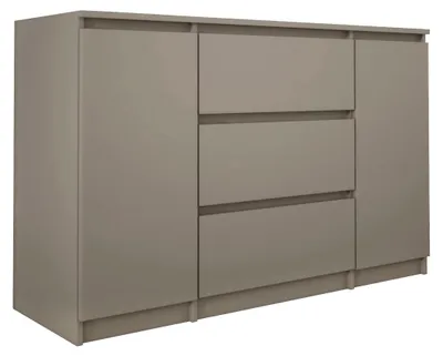 Produktbild von Kommode, 2 Türen und 3 Schubladen, Braun, 120 x 39 x 78 cm