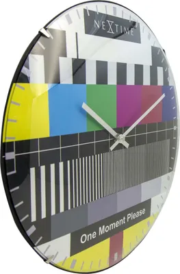 Produktbild von NeXtime 3162, Wand, Quarzuhr, Kreis, Mehrfarbig, Glas, Retro