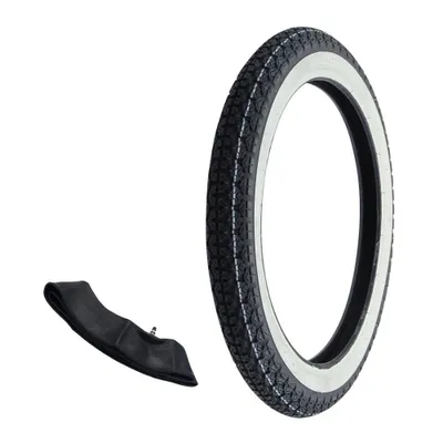 Zdjęcie produktu dla Opona Whitewall Kenda K265 2.75-17 (2 3/4 x 17) 41P TT + dętka